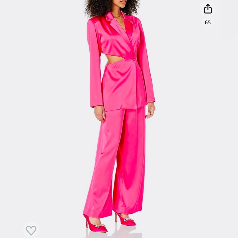The Drop Plus Size 3X Satin Pant Suit